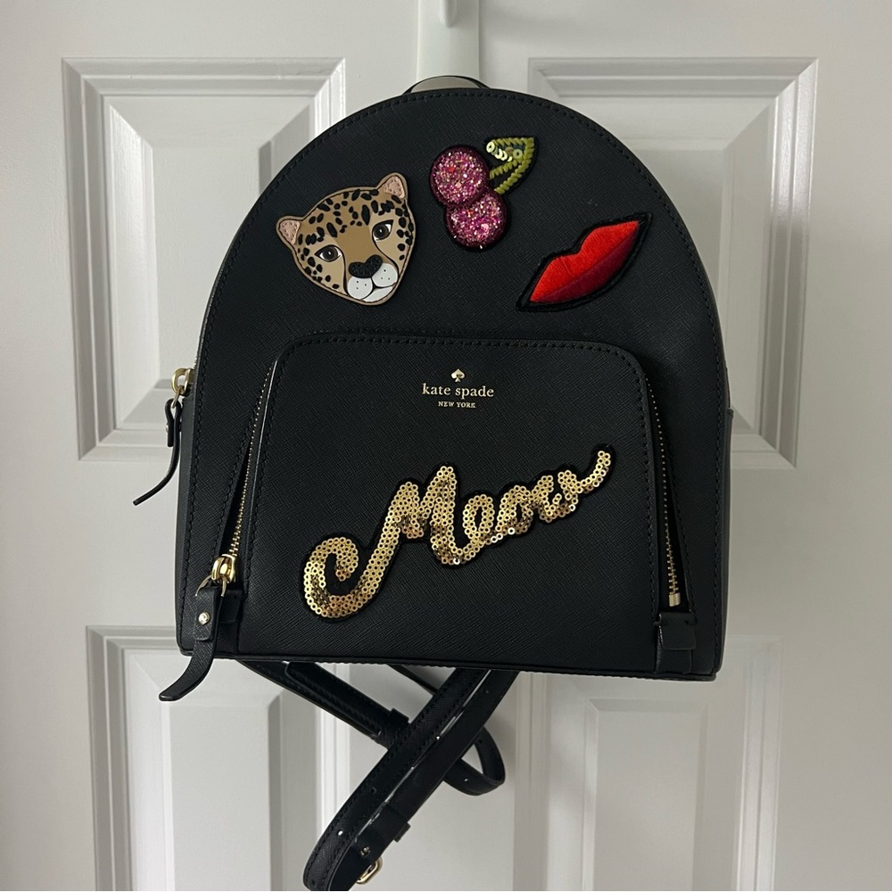 Kate Spade ♠️ backpack with patches